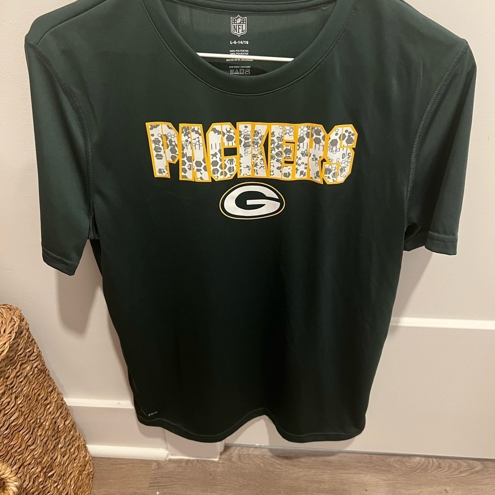 NFL Green Bay Packers Green and Yellow Short Sleeve Tee